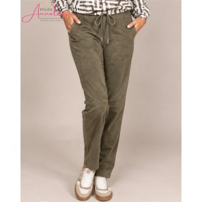 ZOSO Broek Cato Suedine Groen